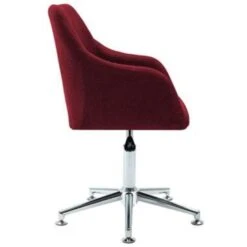 VidaXL Eetkamerstoelen Draaibaar 2 St Stof Wijnrood -Tuinmeubel Winkel c584bbc9ec1c4829ae610080a30e19b9