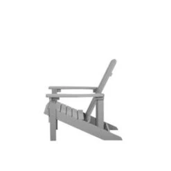 Beliani Tuinstoel ADIRONDACK - Grijs Kunsthout -Tuinmeubel Winkel c8237b9cd9854634aed0f462710b07d4