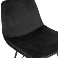 Barstoel Velvet Zwart - Zithoogte 66cm - 47x55x95cm - Set Van 2 - Barstoel Ivy - -Tuinmeubel Winkel c9728f9e16d8493da95a53ef1019135b