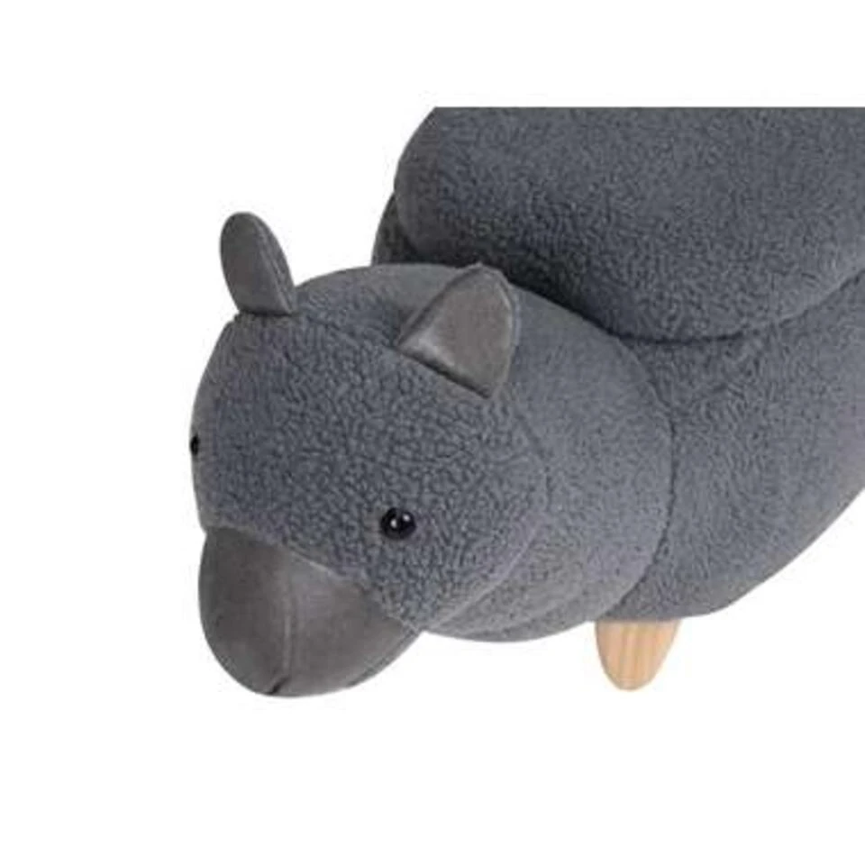 Beliani Dierenhocker ALPACA - Grijs Polyester, Katoen 5 Beliani Dierenhocker ALPACA - Grijs Polyester, Katoen - Afbeelding 3