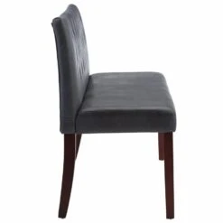 VidaXL Bankje 148,5 Cm Kunstsuède Grijs -Tuinmeubel Winkel d8383fa84f2c415ab3b0f22fe2962489