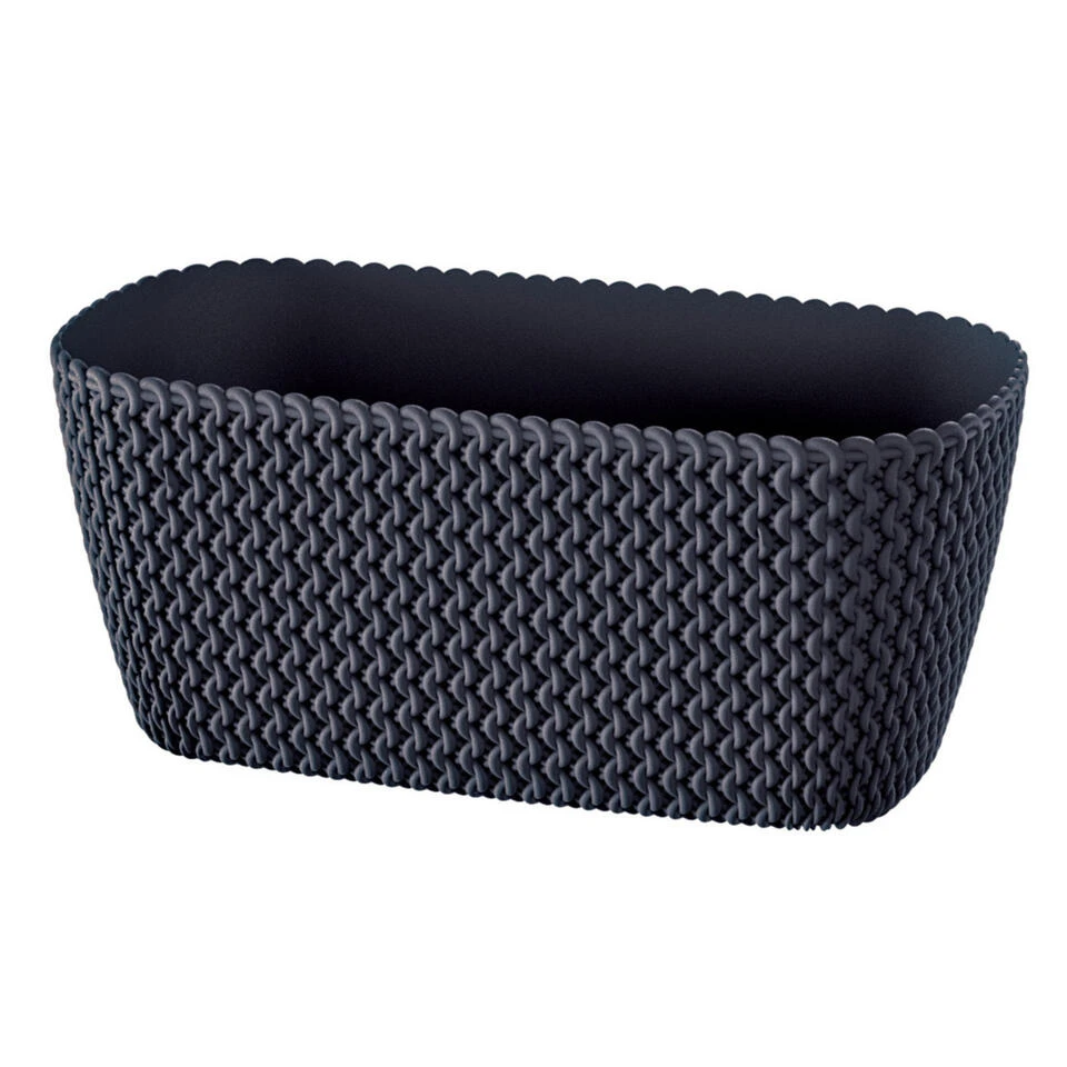 Prosperplast Plantenbak Splofy - Antraciet - Kunststof - 30 Cm 4 Prosperplast Plantenbak Splofy - Antraciet - Kunststof - 30 Cm - Afbeelding 2