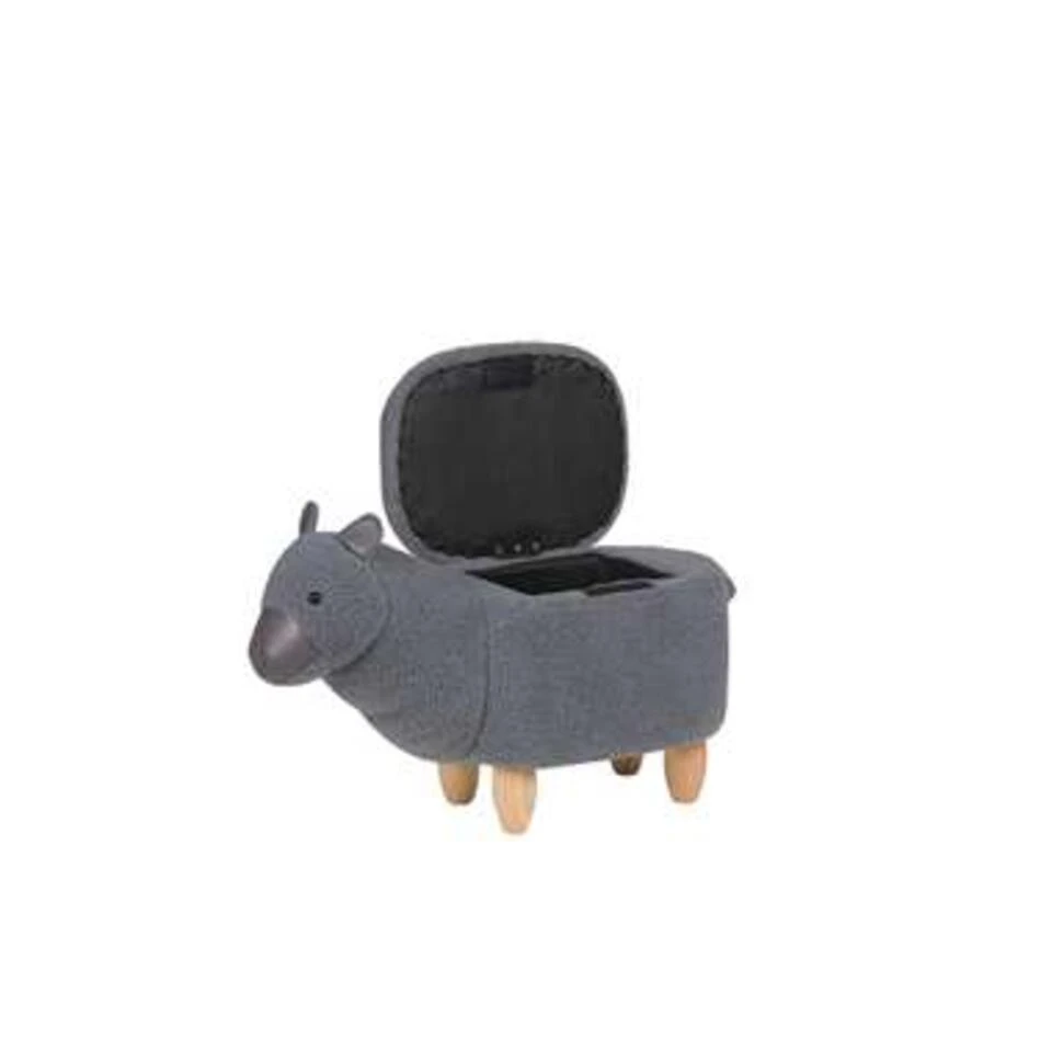 Beliani Dierenhocker ALPACA - Grijs Polyester, Katoen 4 Beliani Dierenhocker ALPACA - Grijs Polyester, Katoen - Afbeelding 2