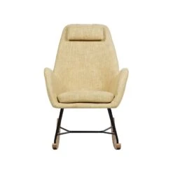 Beliani Schommelstoel ARRIE - Geel Polyester 9 Beliani Schommelstoel ARRIE - Geel Polyester -Tuinmeubel Winkel e74ed666beaf475a822ba7d4744b25e3