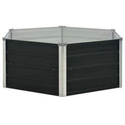 VidaXL Plantenbak Verhoogd 129x129x45 Cm Gegalvaniseerd Staal Antraciet 8 VidaXL Plantenbak Verhoogd 129x129x45 Cm Gegalvaniseerd Staal Antraciet -Tuinmeubel Winkel ec48dc71b13e4ec19b7d1f6d587301d5