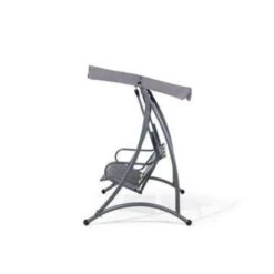 Beliani Schommelbank BOGART - Grijs Polyester -Tuinmeubel Winkel ede776bafefc4a2180f78beb78708aa6