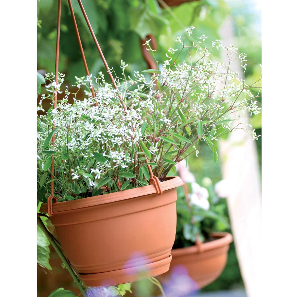 Prosperplast Bloempot - Terracotta - Kunststof - Hangpot - 18 Cm 4 Prosperplast Bloempot - Terracotta - Kunststof - Hangpot - 18 Cm - Afbeelding 2