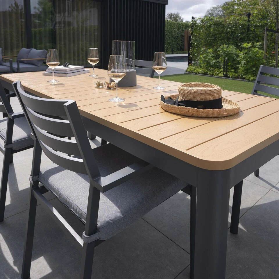 Giga Meubel Tuintafel Polywood 200cm - Aluminium Onderstel - Tafel Brent 5 Giga Meubel Tuintafel Polywood 200cm - Aluminium Onderstel - Tafel Brent - Afbeelding 3